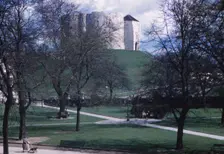 Norman Motte and Bailey, Cliffords Tower, York, c1960. Artist: CM Dixon