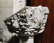 Norman lectern, Church of St Egwin, Norton and Lenchwick, Worcestershire, 2006. Artist: James O Davies