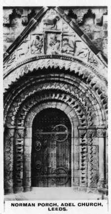 Norman Porch, Adel Church, Leeds c1920s