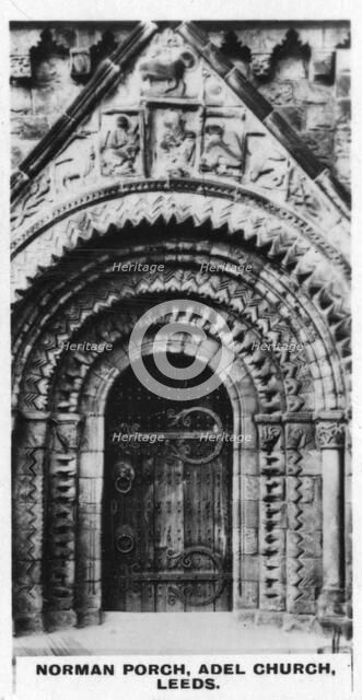 'Norman Porch, Adel Church, Leeds', c1920s. Artist: Unknown