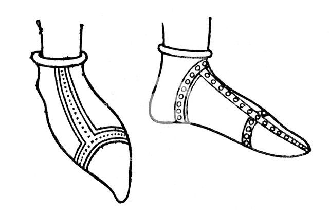 Norman shoes, (1910). Artist: Unknown
