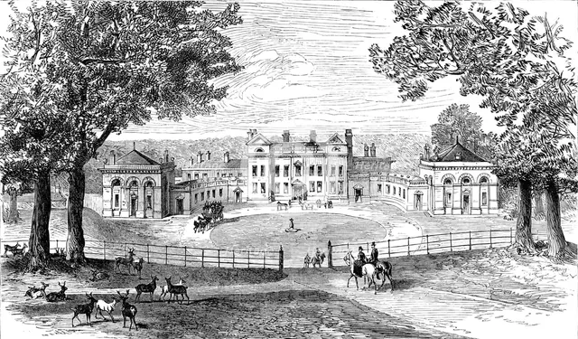 Normanton Park, Rutlandshire - view from South-East, 1881. Creator: Unknown.