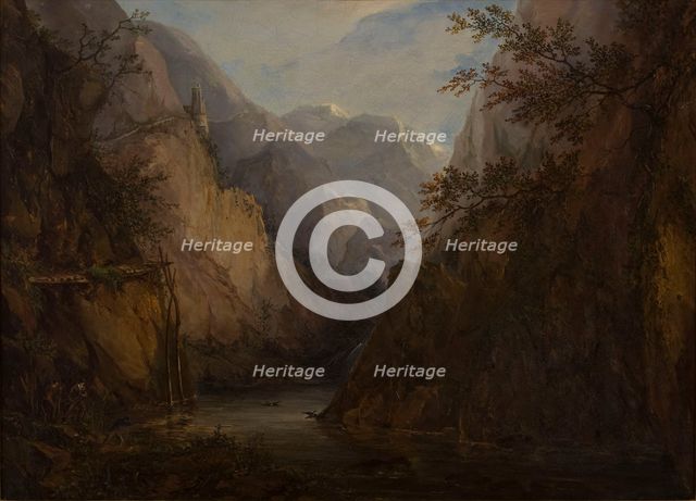 Norwegian Fell Landscape, 1845. Creator: Pehr Gustaf von Heideken.