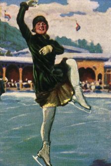 Norwegian figure skater and film star Sonja Henie, 1928. Creator: Unknown