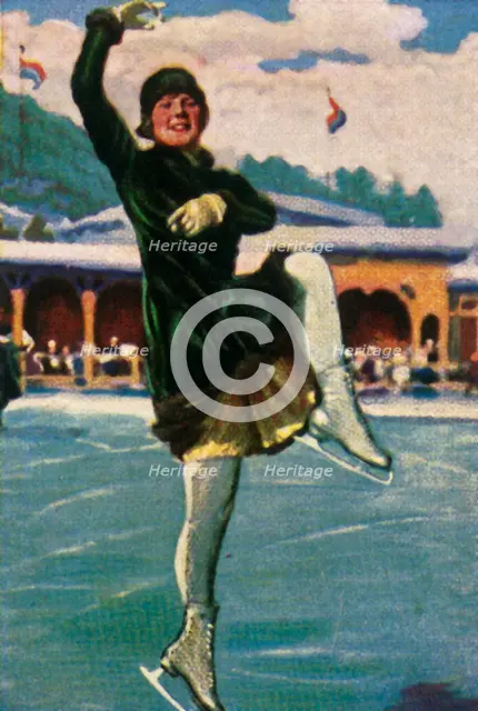 Norwegian figure skater and film star Sonja Henie, 1928. Creator: Unknown.