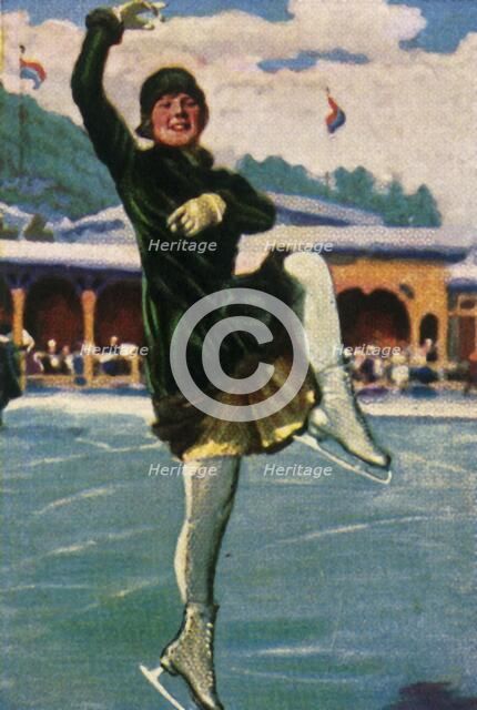 Norwegian figure skater and film star Sonja Henie, 1928. Creator: Unknown.