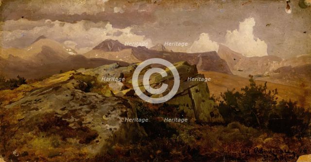 Norwegian Highlands, 1846. Creator: Hans Gude.
