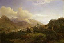 Norwegian Highlands, 1858. Creator: Hans Gude