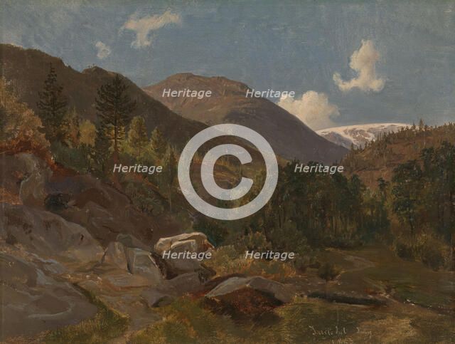 Norwegian Landscape, 1843. Creator: Hermann Kauffmann I.