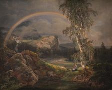 Norwegian Landscape with a Rainbow, 1821. Creator: Dahl, Johan Christian Clausen (1788-1857)