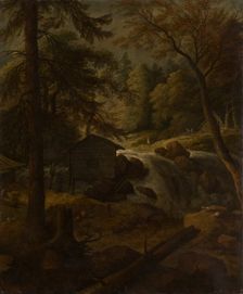 Norwegian Landscape with Watermill on a Stream, c1670. Creator: Allart van Everdingen