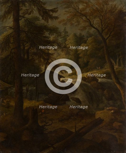 Norwegian Landscape with Watermill on a Stream, c1670. Creator: Allart van Everdingen.