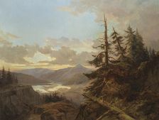 Norwegian Landscape in the Light of Early Morning. Creator: Charles XV, King of Sweden