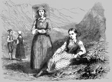 Norwegian Peasants; Northern Wanderings 1875. Creator: Frank Usher