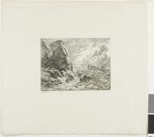 Norwegian Seacoast During a Storm, 1819. Creator: Johan Christian Dahl