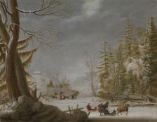 Norwegian winter Landscape, 1746. Creator: Mathias Blumenthal