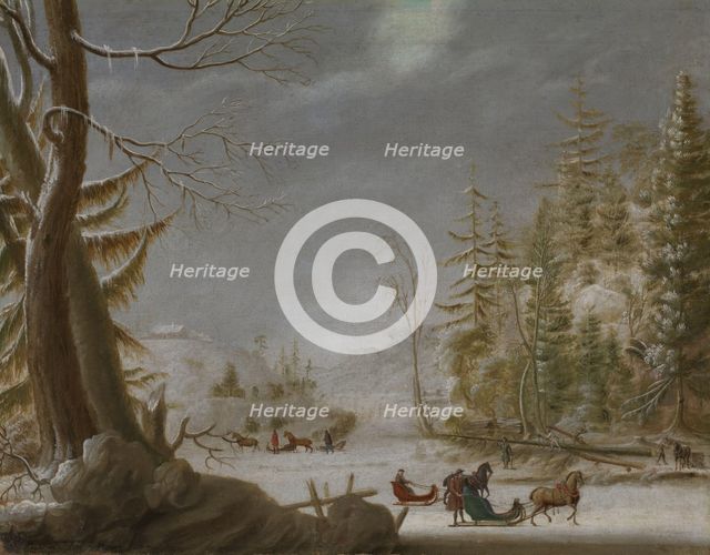 Norwegian winter Landscape, 1746. Creator: Mathias Blumenthal.