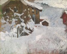 Norwegian Winter, probably 1896. Creator: Frits Thaulow