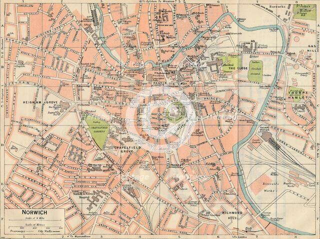 'Norwich', c20th Century. Artist: John Bartholomew.