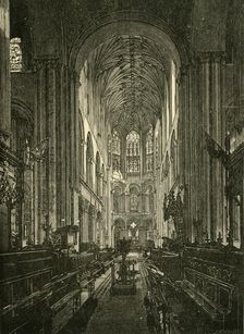 Norwich Cathedral. The Choir, Looking East 1898. Creator: Unknown