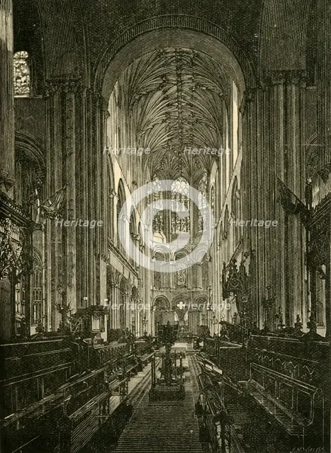 'Norwich Cathedral. The Choir, Looking East', 1898. Creator: Unknown.