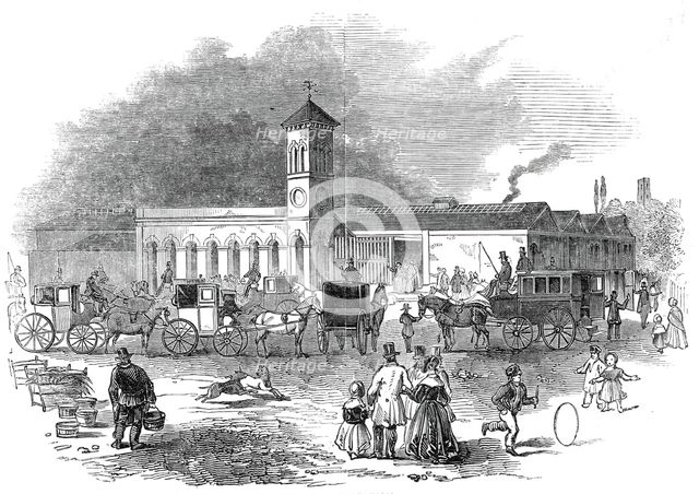 Norwich Station, 1845. Creator: Unknown.