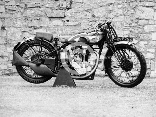 Norton motorbike, an International Model 30, 1932. Artist: Unknown