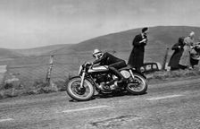 Norton, Geoff Duke, 1951 Isle of Man Tourist Tropy Race. Creator: Unknown