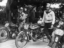 Norton, T. Simister, 1924 Senior Isle of Man T.T.. Creator: Unknown