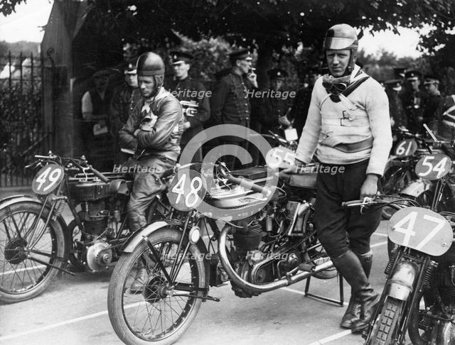 Norton, T. Simister, 1924 Senior Isle of Man T.T.. Creator: Unknown.