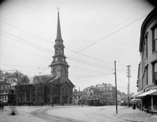 North Church and Congress St. [Street], Portsmouth, N.H., c1907. Creator: Unknown