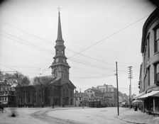 North Church and Congress St. [Street], Portsmouth, N.H., c1907. Creator: Unknown