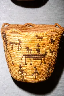 North American Indian Salish Basket