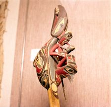 North American Indian Shaman's Rattle, Thunderbird