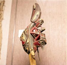 North American Indian Shaman's Rattle, Thunderbird