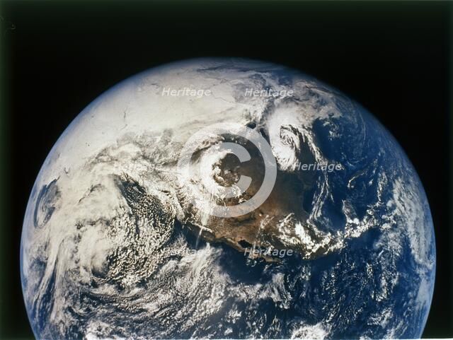 North and Central America from Apollo 16, 16 April 1972. Creator: NASA.