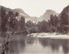 North and South Dome, Yosemite, ca. 1872, printed ca. 1876. Creator: Attributed to Carleton E. Watkins