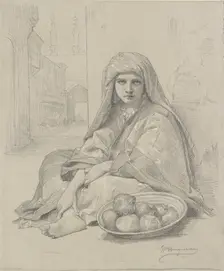 North African Girl selling Pomegranates, late 19th century. Artist: William-Adolphe Bouguereau