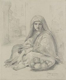 North African Girl selling Pomegranates, late 19th century. Artist: William-Adolphe Bouguereau