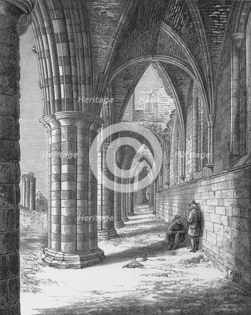 'North Aisle', Whitby Abbey, c1880, (1897). Artist: Alexander Francis Lydon.