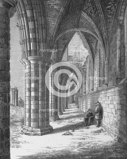 'North Aisle', Whitby Abbey, c1880, (1897). Artist: Alexander Francis Lydon.