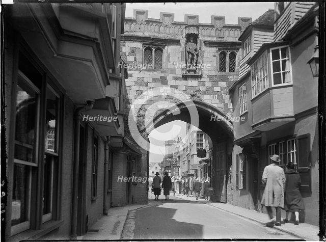 North Gate, High Street, Salisbury, Wiltshire, 1925. Creator: Katherine Jean Macfee.