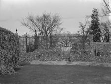 North gateway to the forecourt of the gardens at Kijkuit, John D Rockefeller's estate..., c1916-1918 Creator: Arnold Genthe