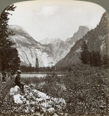 North Dome, Half Dome and Clouds Rest, Yosemite Valley, California, USA, 1902. Artist: Underwood & Underwood