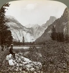 North Dome, Half Dome and Clouds Rest, Yosemite Valley, California, USA, 1902. Artist: Underwood & Underwood