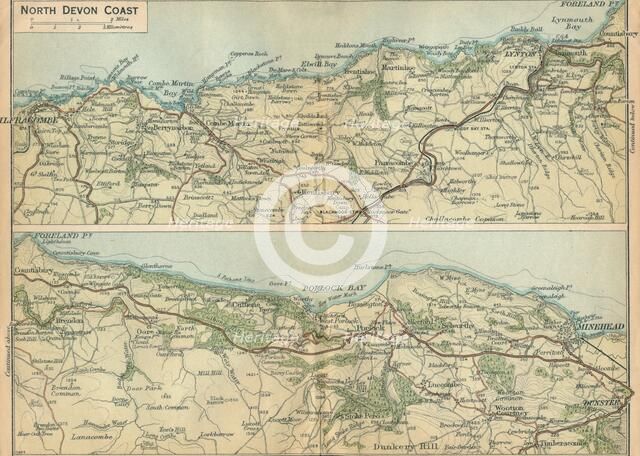 'North Devon Coast', c20th Century. Artist: John Bartholomew.