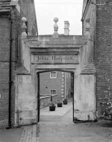 North entrance arch, Jesus Hospital, Rothwell, Northamptonshire, 1999. Artist: P Payne