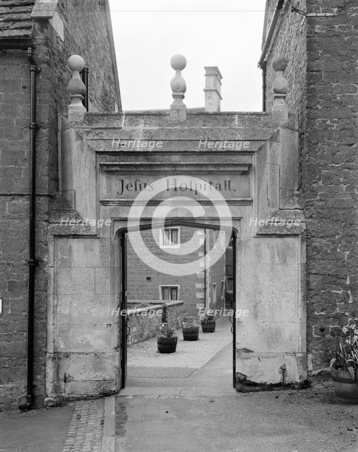 North entrance arch, Jesus Hospital, Rothwell, Northamptonshire, 1999. Artist: P Payne