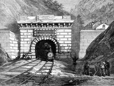 North entrance to the Mont Cenis Tunnel: Modane, 1871. Creator: Unknown