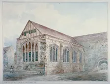 North-east view of Leadenhall Chapel, City of London, 1805. Artist: Anon